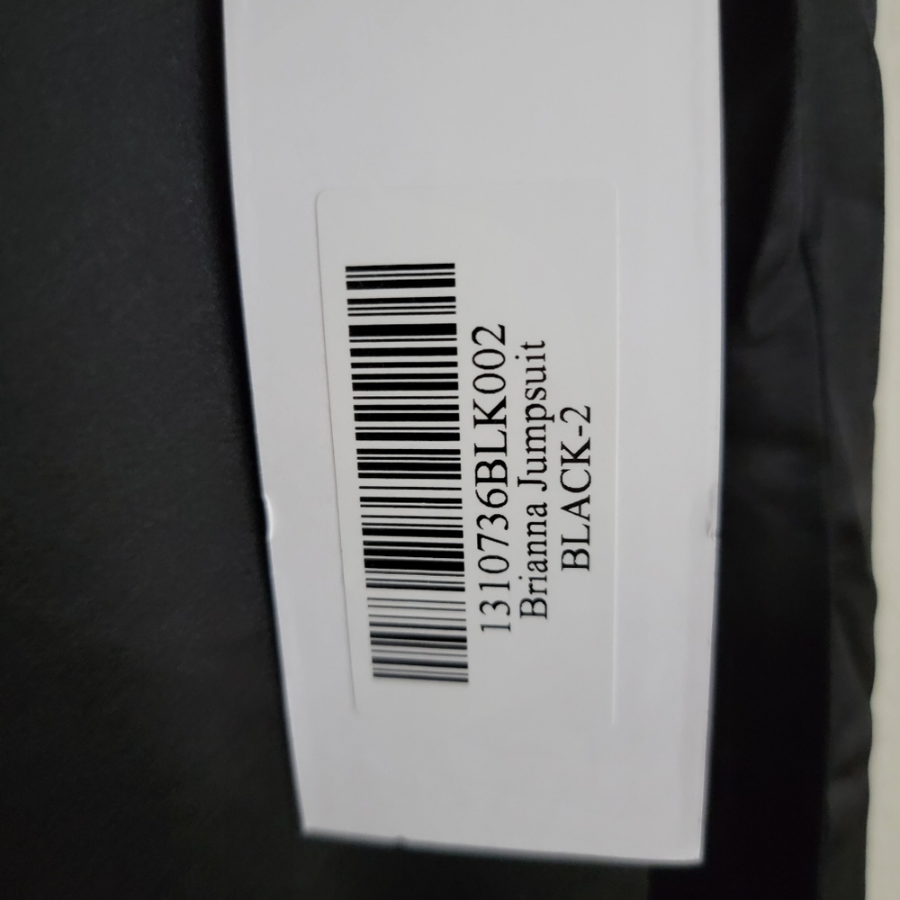 Reformation Brianna Silk Jumpsuit in Black size 2 NWT - Picture 9 of 9
